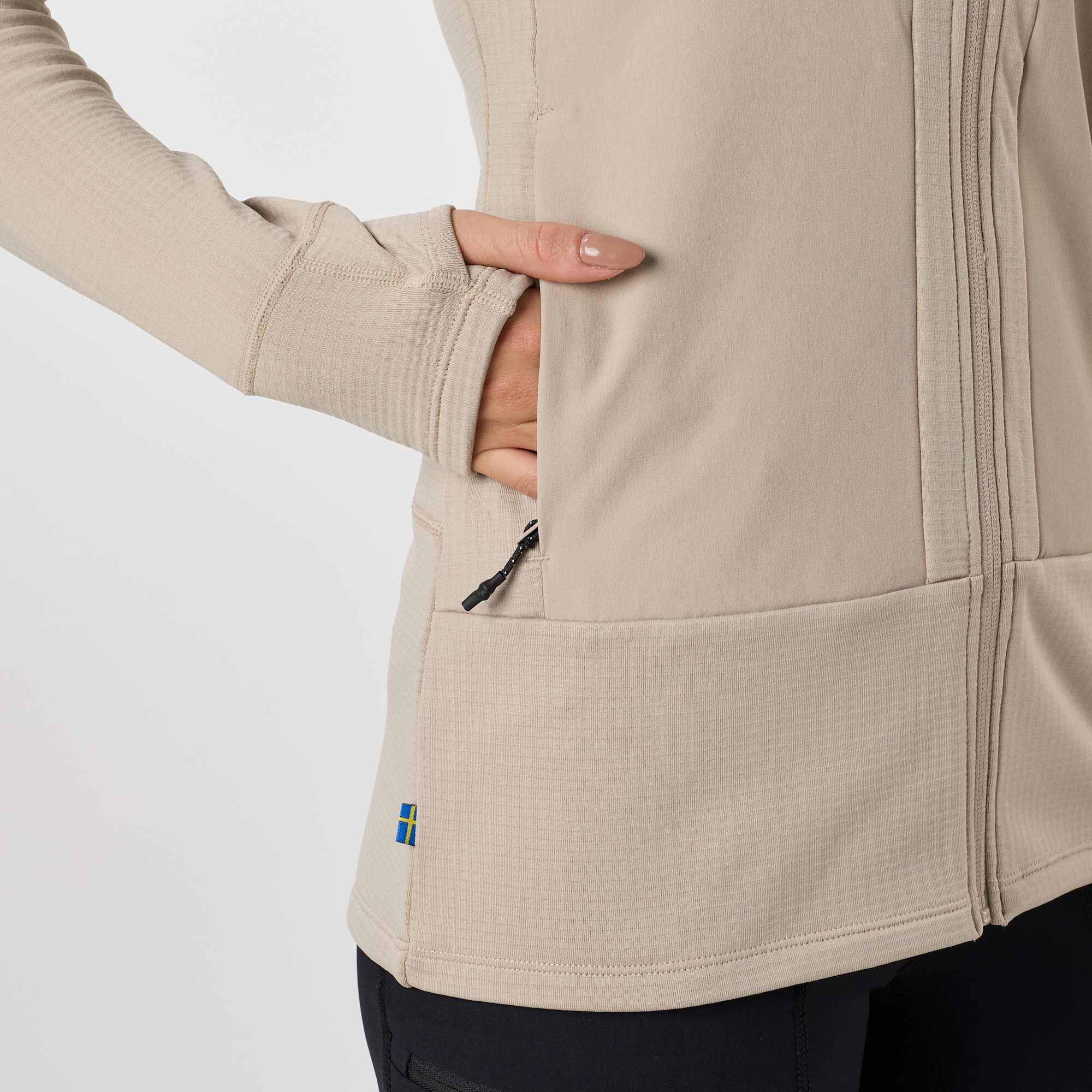 Damen Wandern Fleece Langarm Full-Zip Trondheim Wind Mid Layer Full Zip 7/8