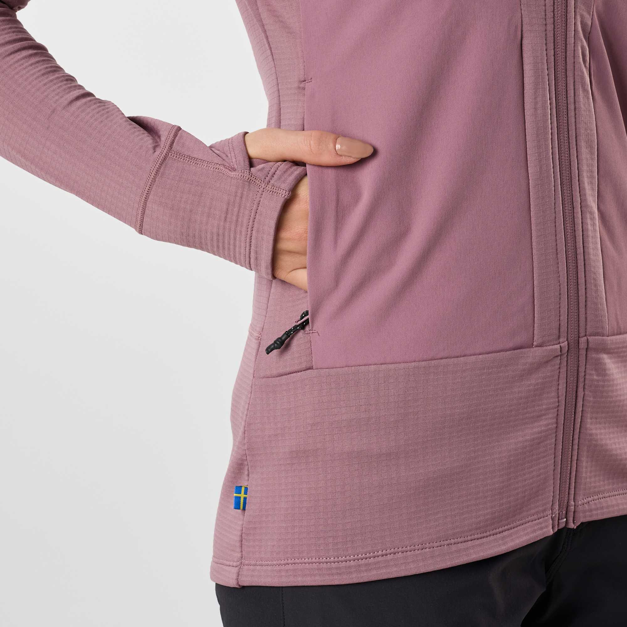 Dames hiking fleece lange mouw volledig rits Trondheim Wind Mid Layer Full Zip 7/8