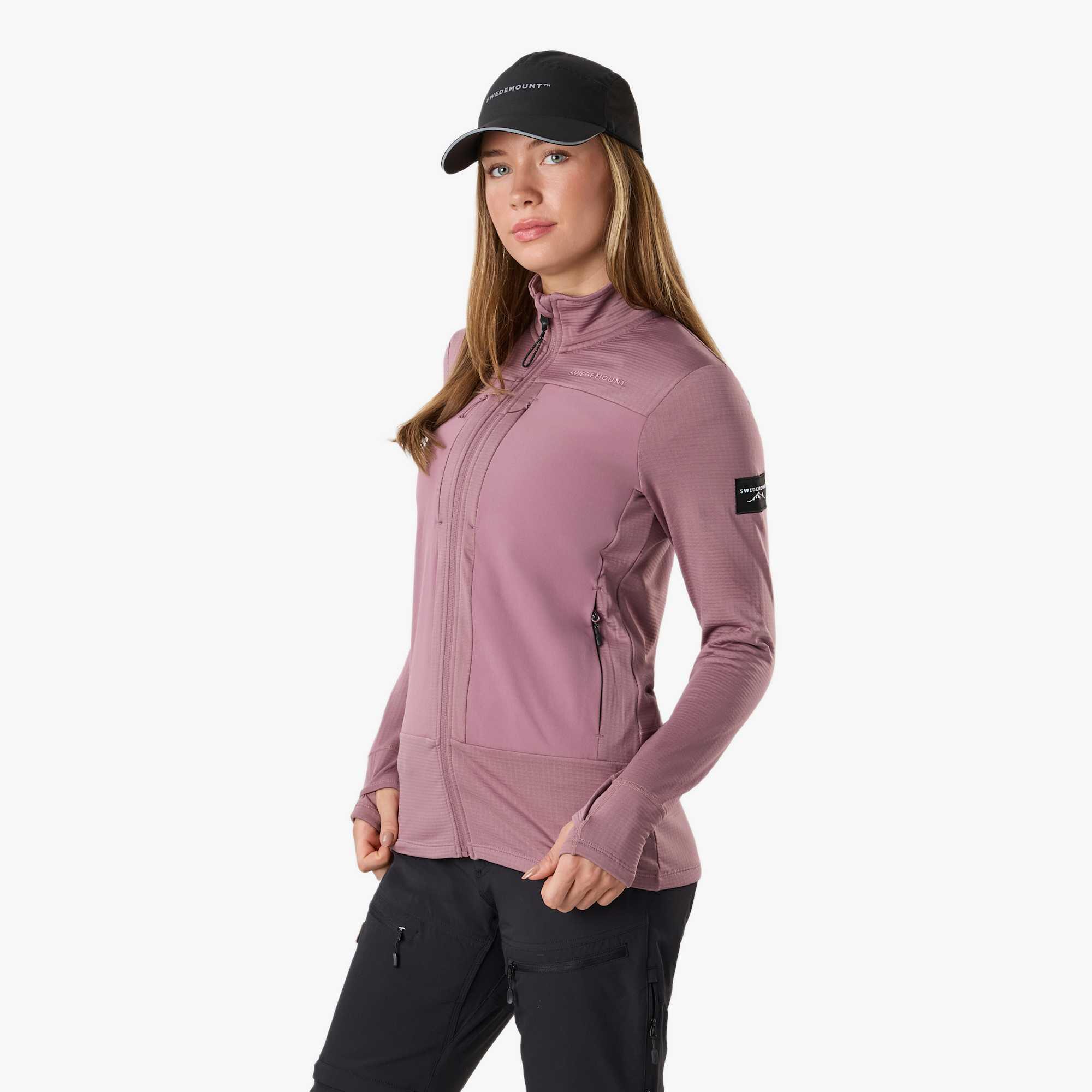 Veste polaire randonnée femme zippée intégrale Trondheim Wind Mid Layer Full Zip 4/8