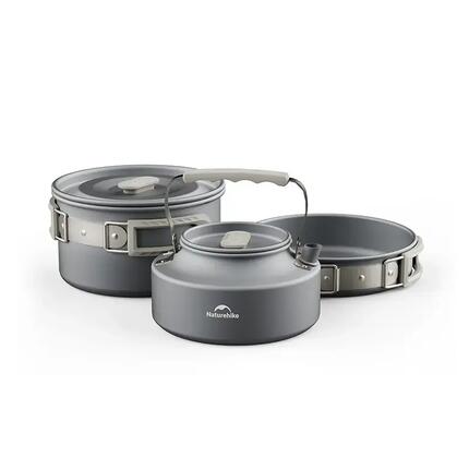 Naturehike Kochgeschirr Dauerhaft hart oxidiert Set für 2-4 Personen