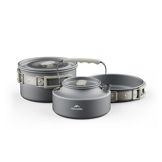 Naturehike Kochgeschirr Dauerhaft hart oxidiert Set für 2-4 Personen