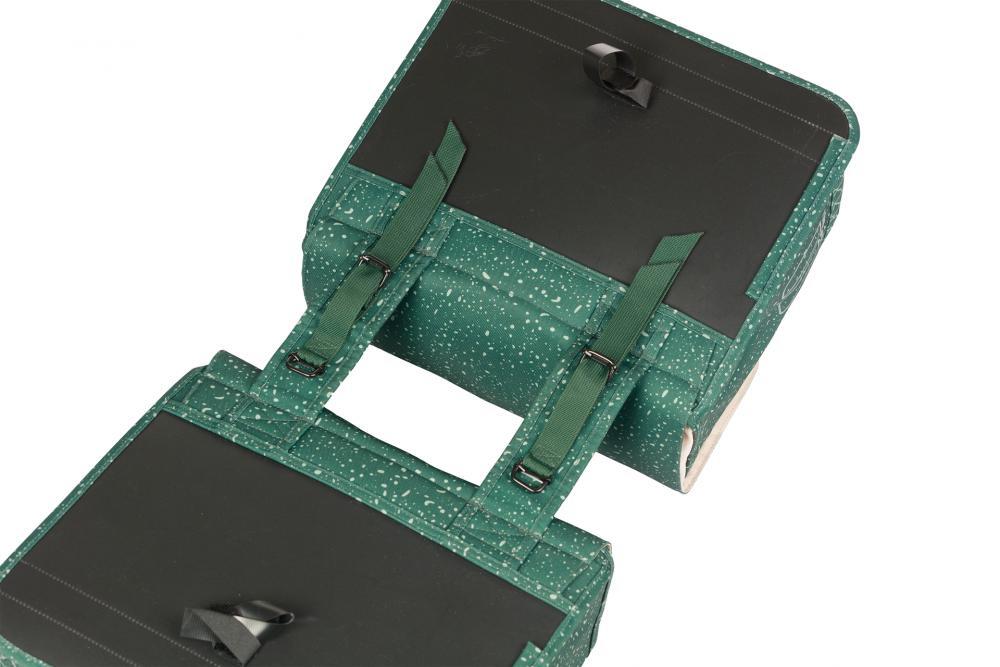 Basil Flair sacoche double 35 l - vert - déperlante, avec réflecteur... 3/4