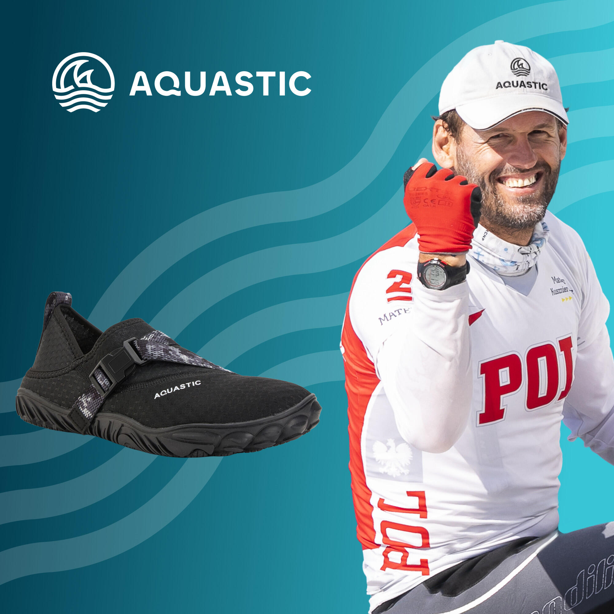 AQUASTIC Chaussures aquatiques homme Gatun 2/7