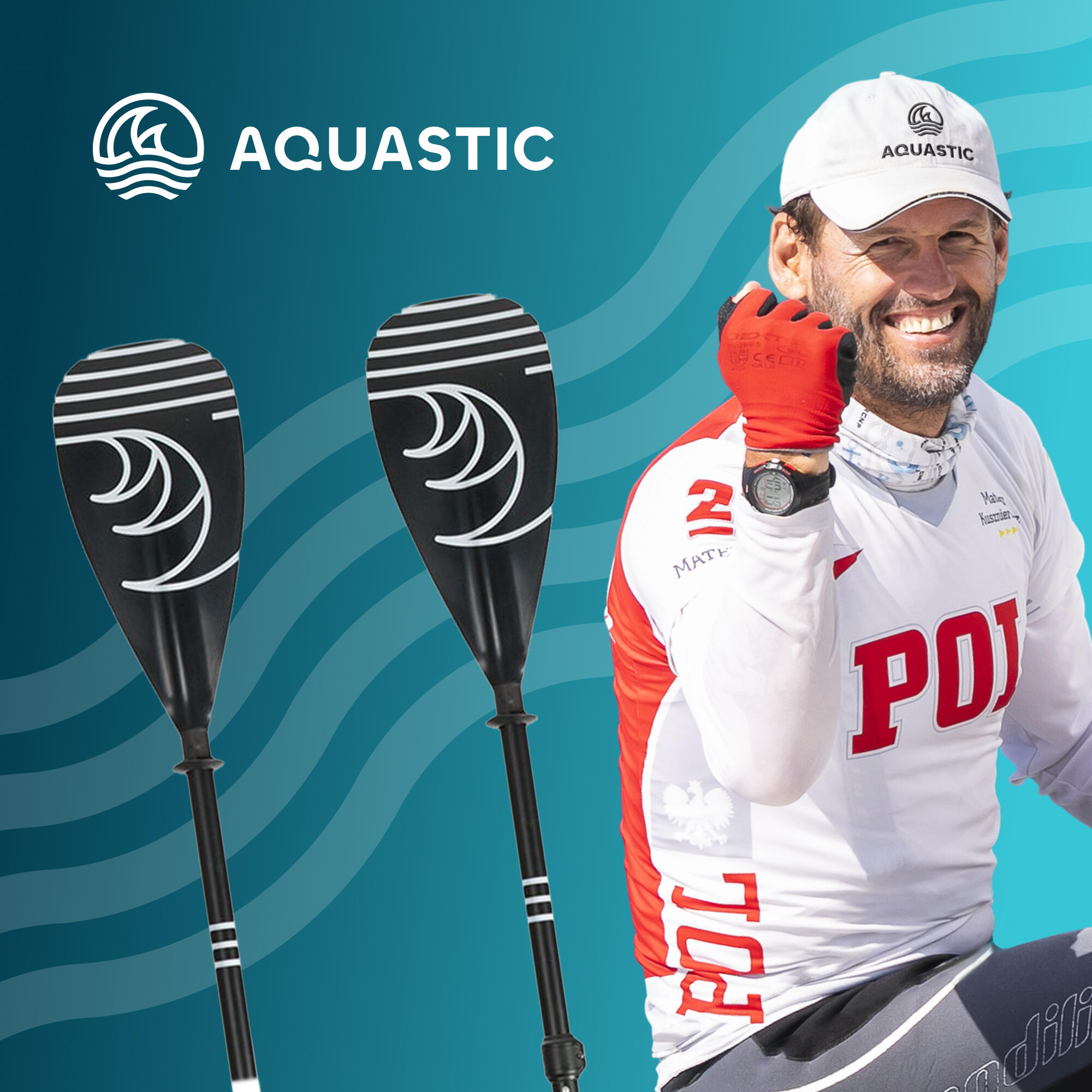 Remo SUP/Kayak AQUASTIC de 3 peças 2/7