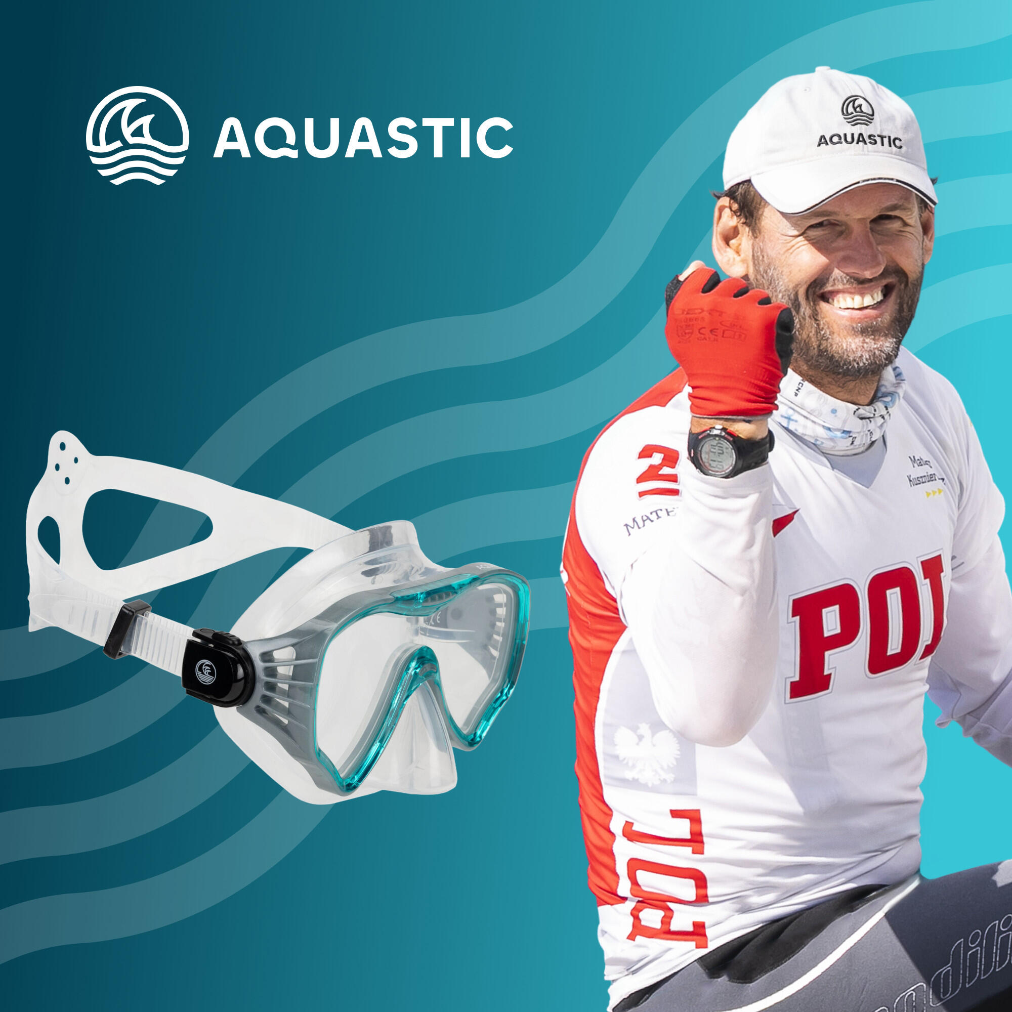 AQUASTIC Jetty-snorkelmasker 2/7