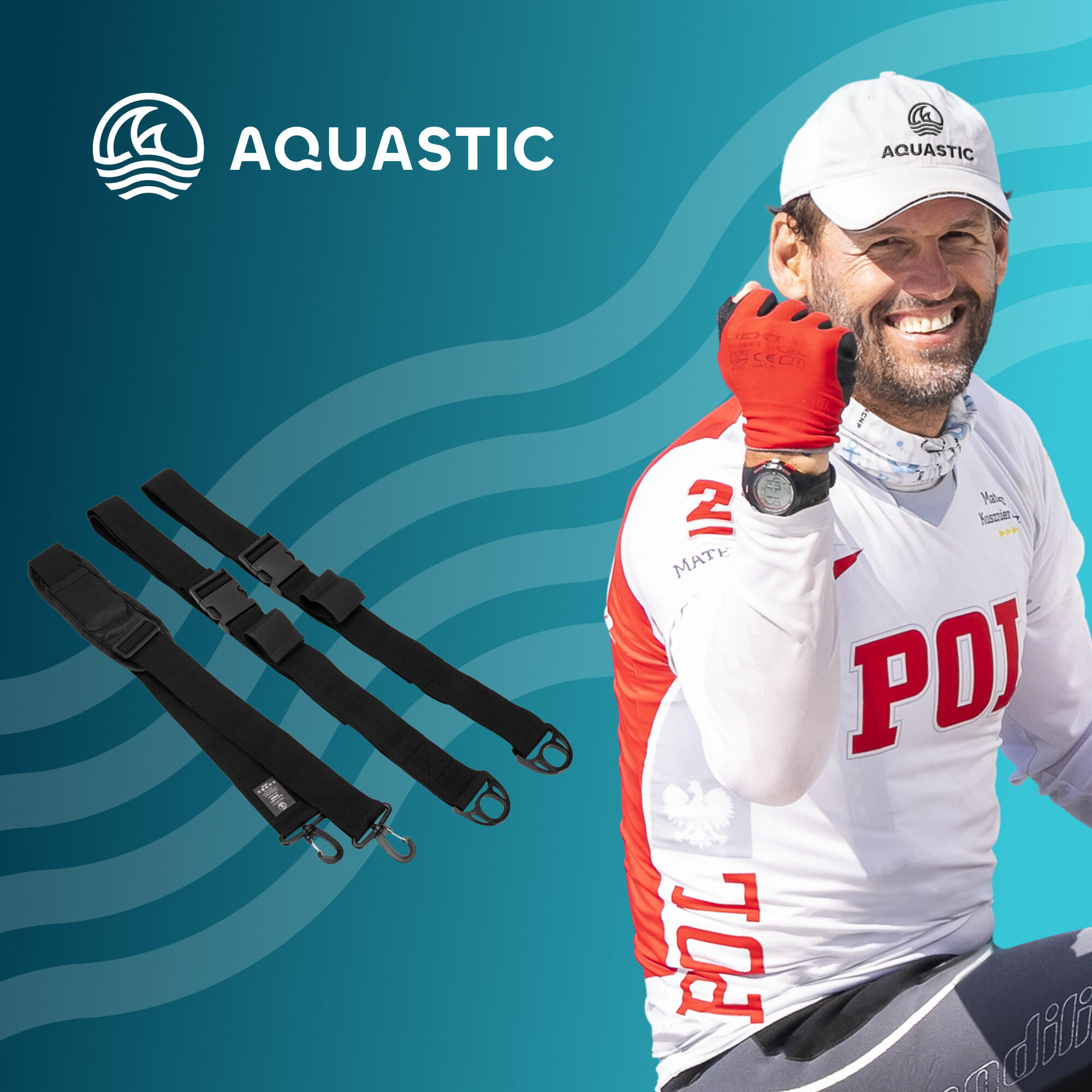 Cinta para transportar prancha SUP AQUASTIC SPA004 OS 2/6
