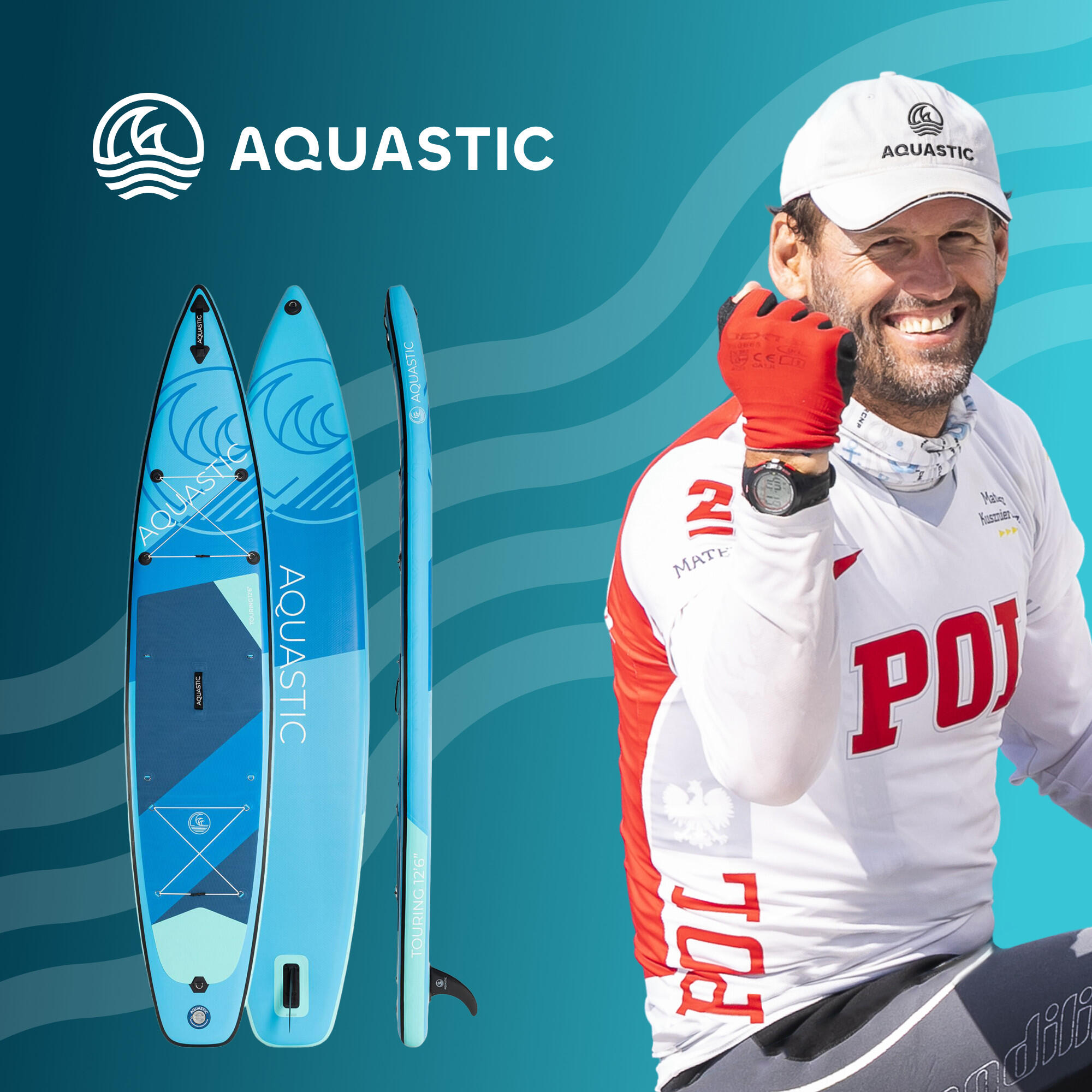 AQUASTIC Touring 12'6" SUP-Board 2/7