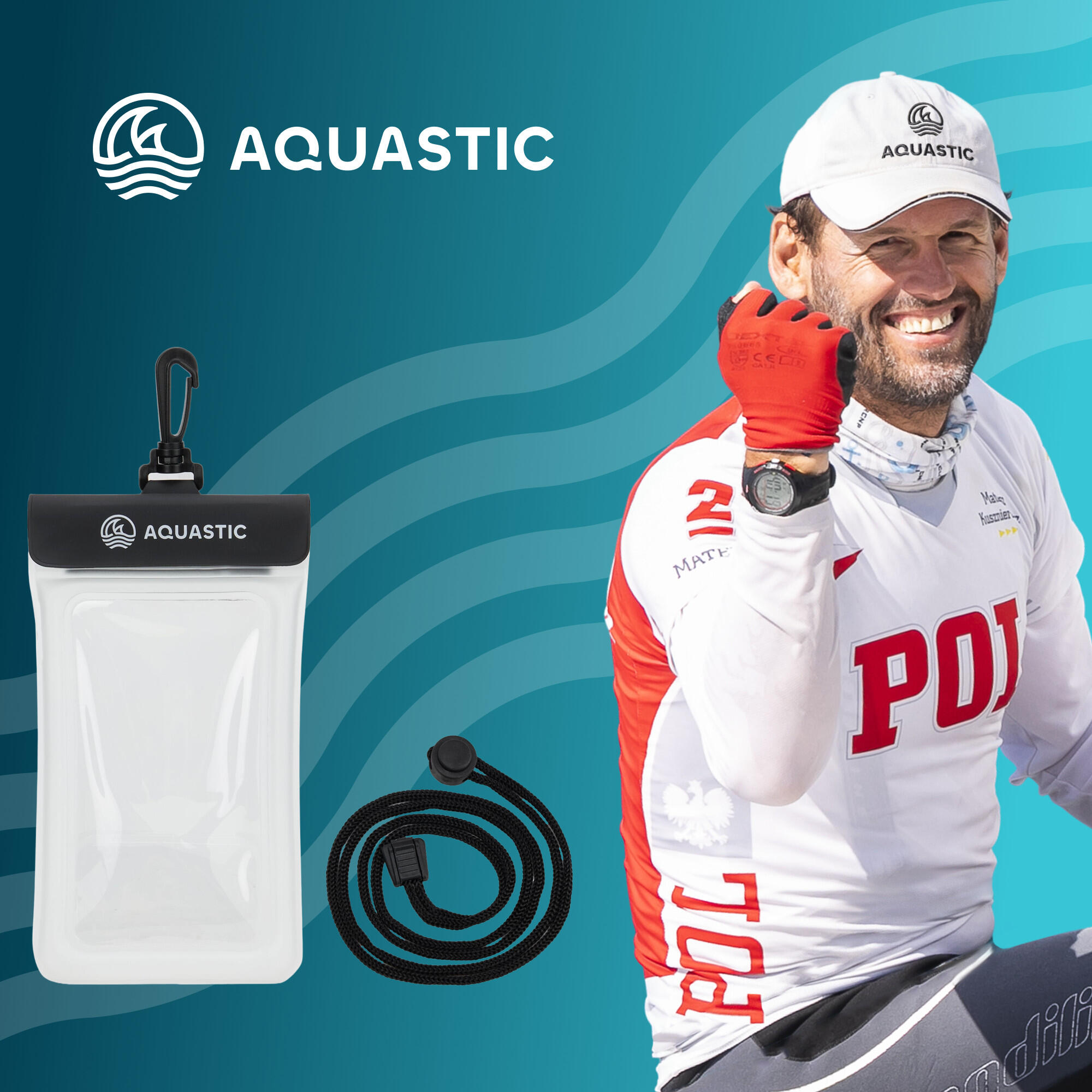 Waterdichte telefoonhoes AQUASTIC AQS-B5I189-BK 2/7