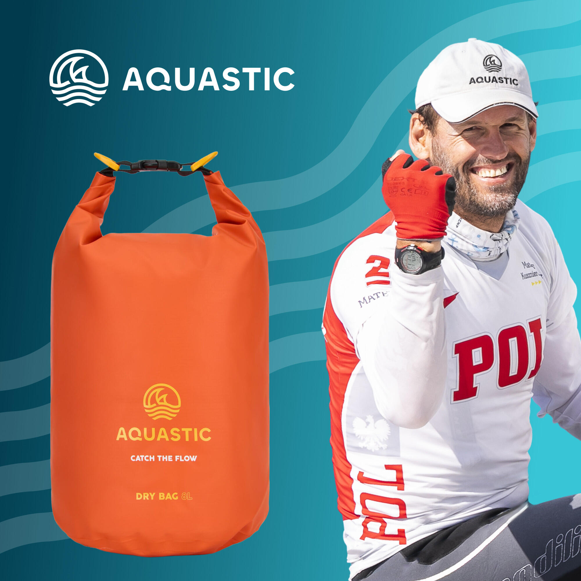Waterdichte zak AQUASTIC Dry Bag 8 l 2/7