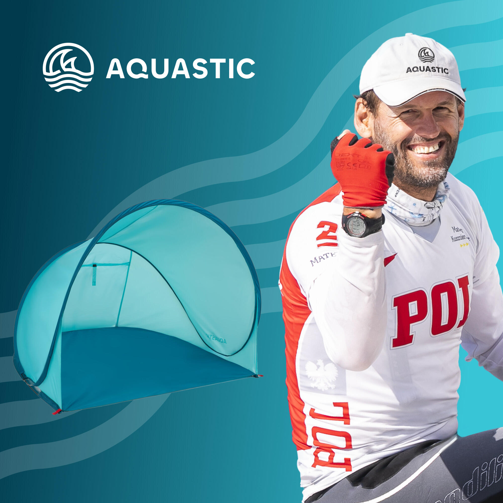 Namiot plażowy AQUASTIC Qsand 2/7
