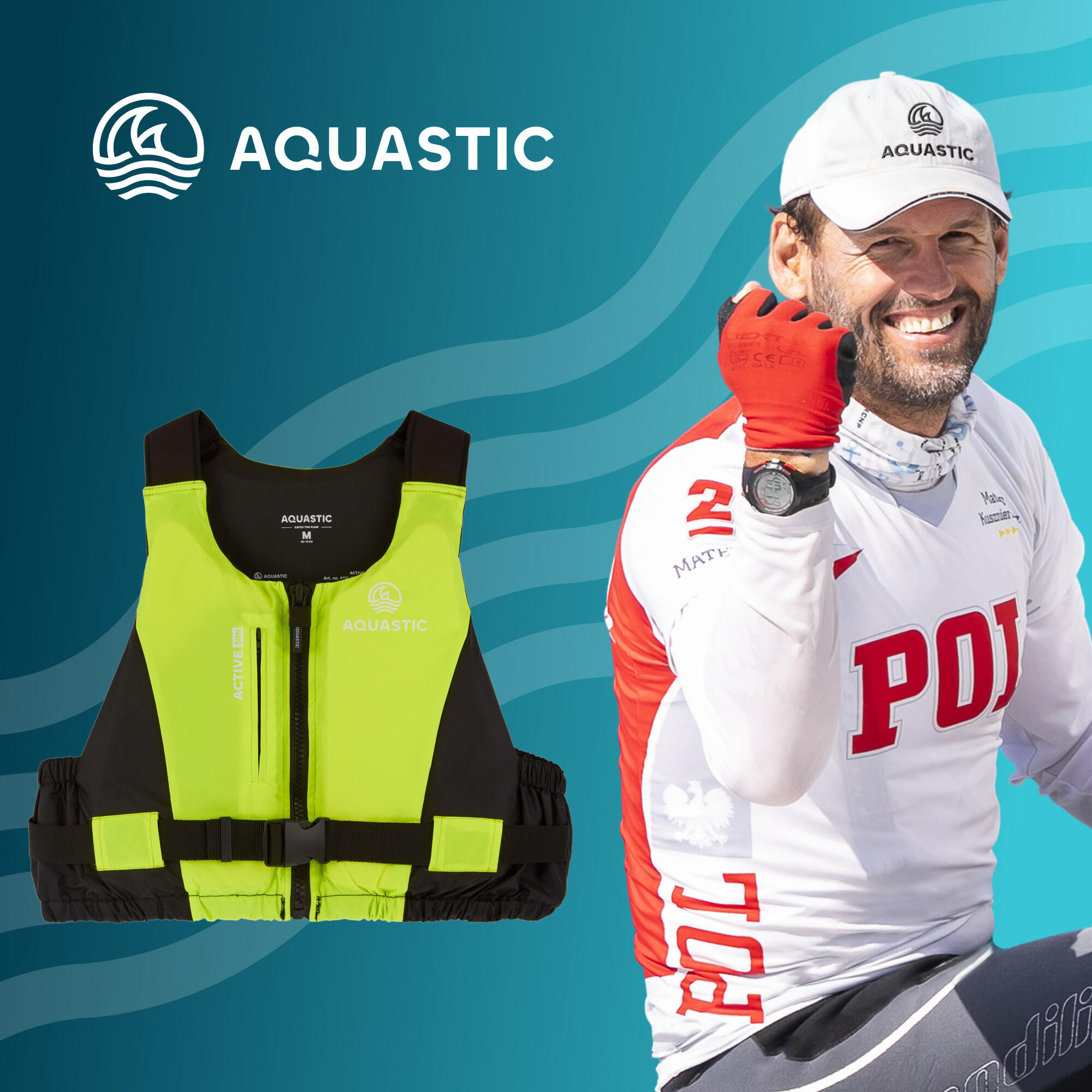 Colete salva-vidas AQUASTIC Active 50N 2/7