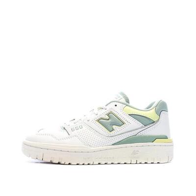 Sneakers Donna New Balance 550 Bianche/Verdi