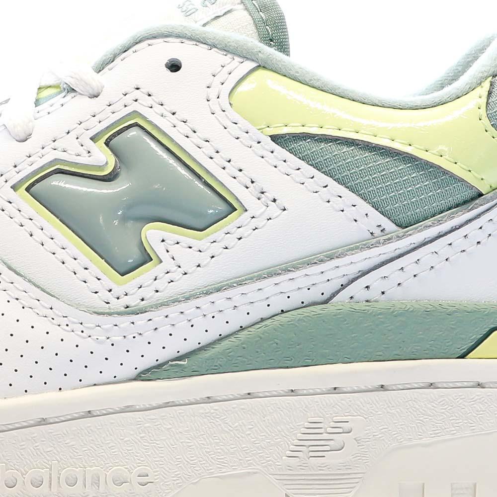 Baskets Blanches/Verte Femme New Balance 550 7/7