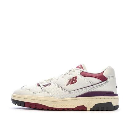 Zapatillas New Balance BB550 Hombre Crudo/Ciruela