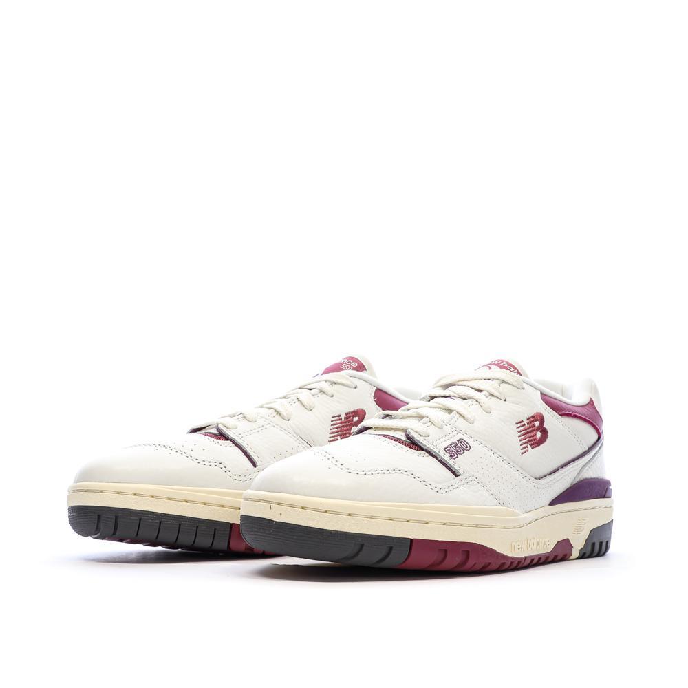 New Balance BB550 Heren Sneakers Ecru/Pruim 6/7