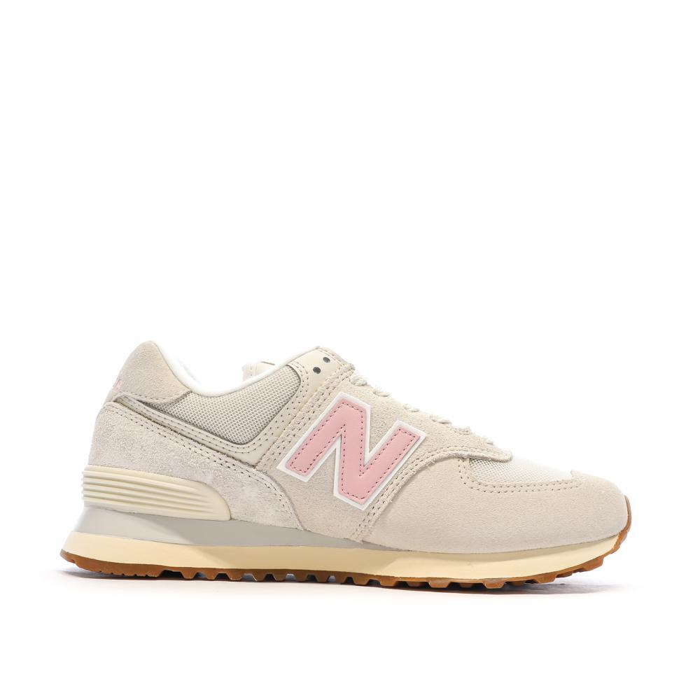 Baskets Beige/Rose Femme New Balance 574 2/7