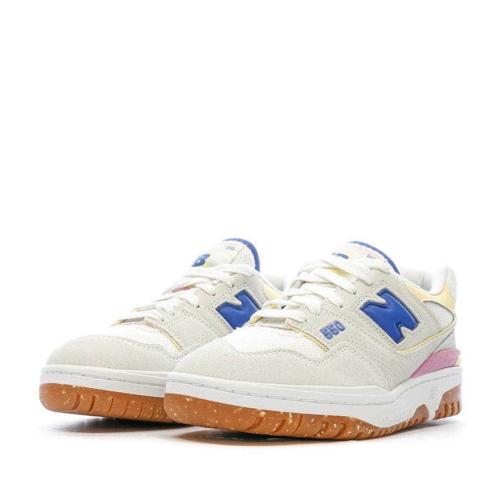 Baskets Beige/Bleu Femme New Balance Bb550 6/7