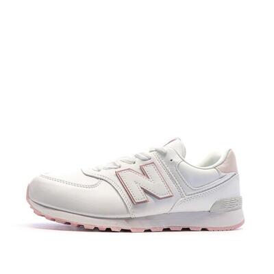 Sneakers New Balance 574 Bianche e Rosa per Donna e Ragazza
