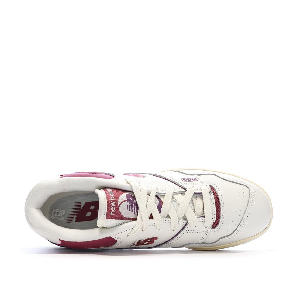 Baskets Ecru/Prune Homme New Balance Bb550 4/7