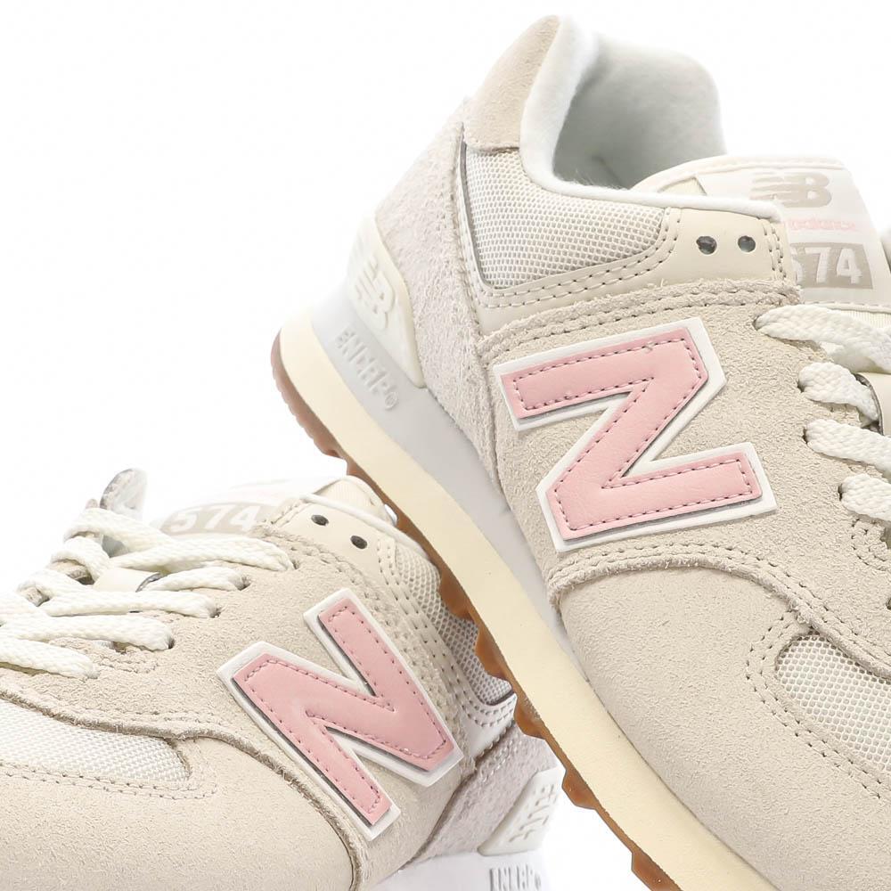 Baskets Beige/Rose Femme New Balance 574 7/7