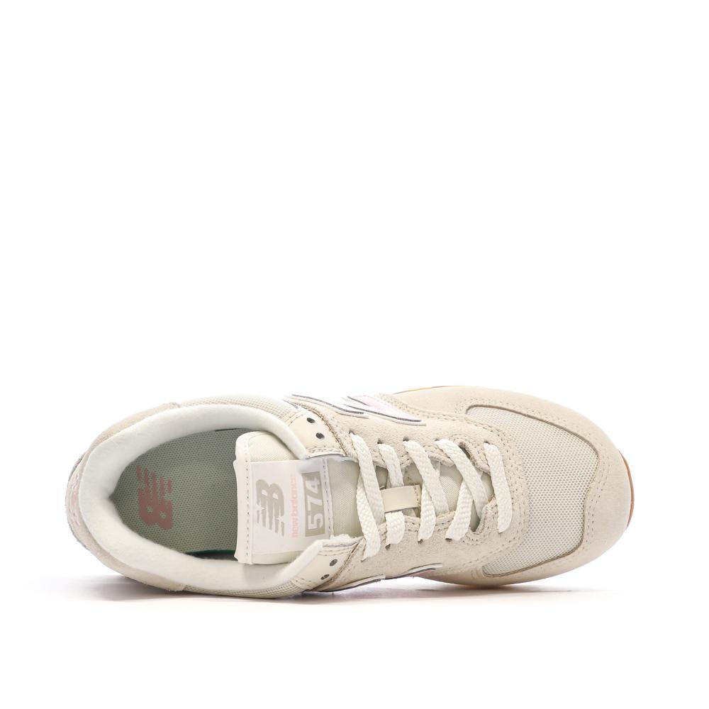 Baskets Beige/Rose Femme New Balance 574 4/7