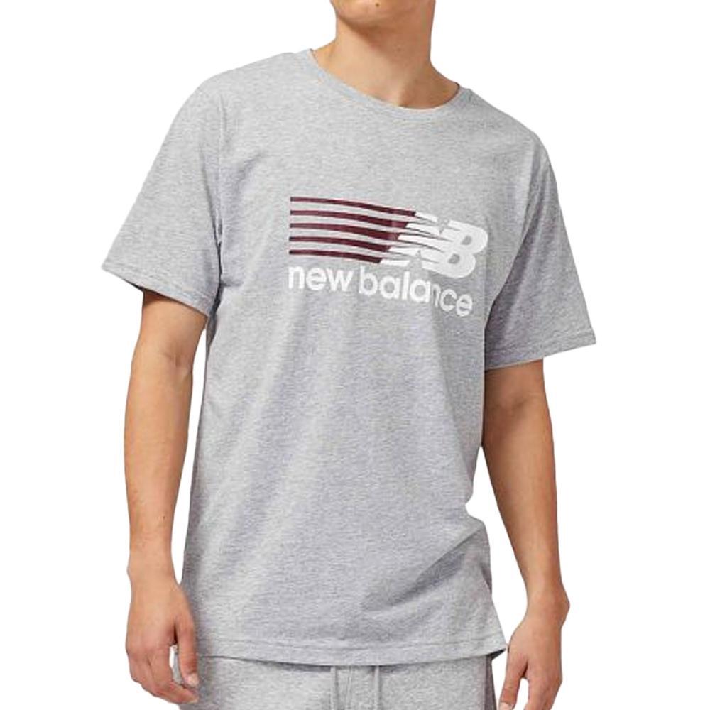 Men's New Balance Core Plus Graphic Grey T-Shirt