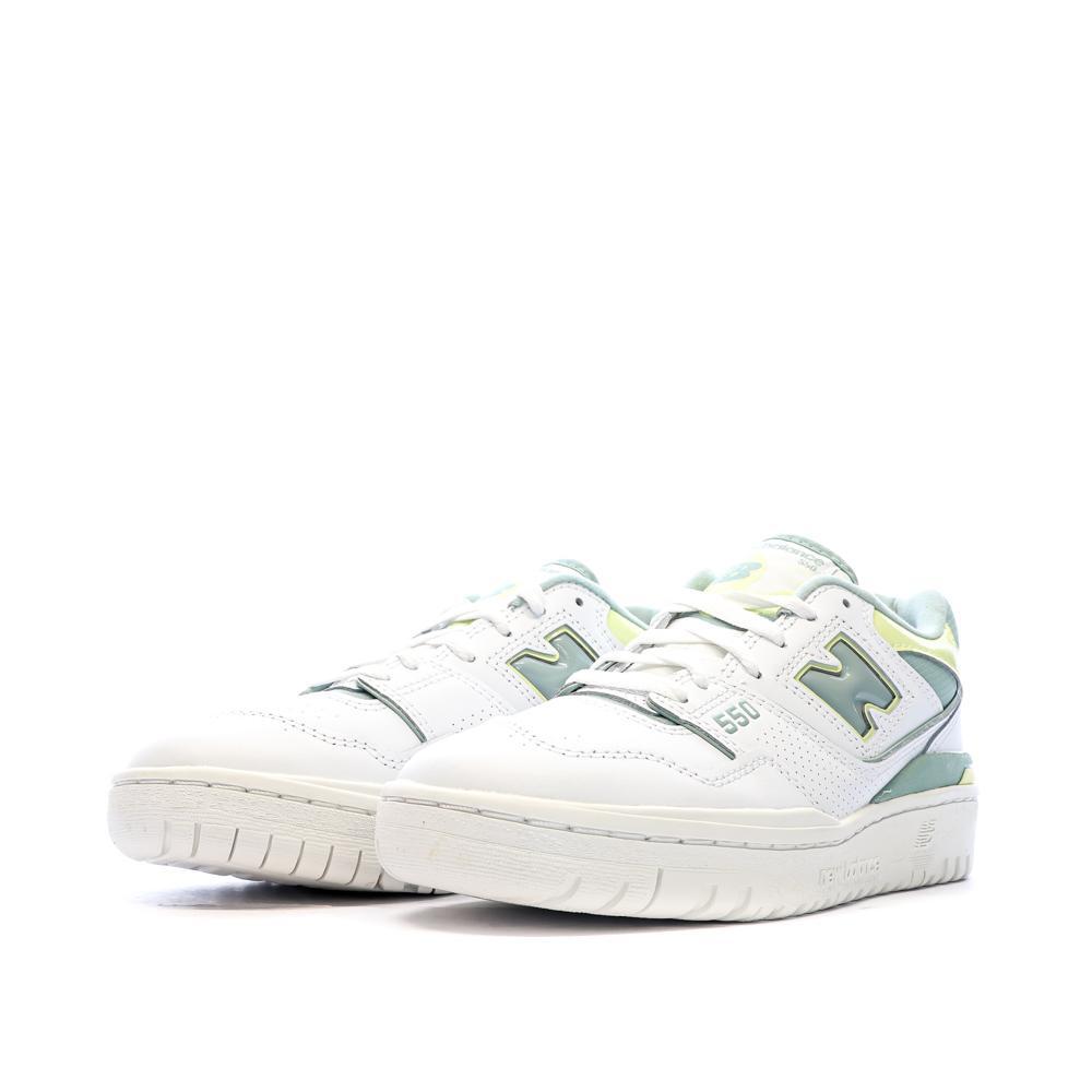 New Balance 550 Damen Sneaker Weiß/Grün 6/7