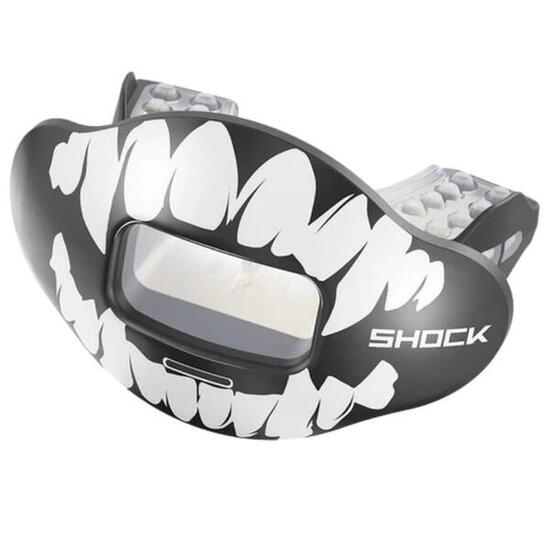 Shock Doctor Max Air Flow Lip Guard Print White/Gold Lux American Football