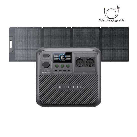 Elite 200 V2 générateur solaire 2073Wh avec panneau 200W secours et tempêtes