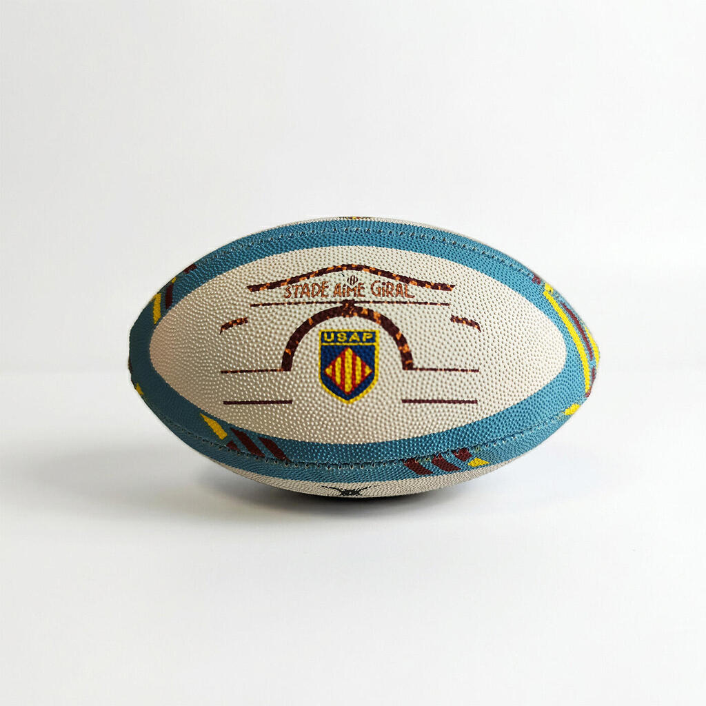 Gilbert USAP Mini Rugby Ball Perpignan