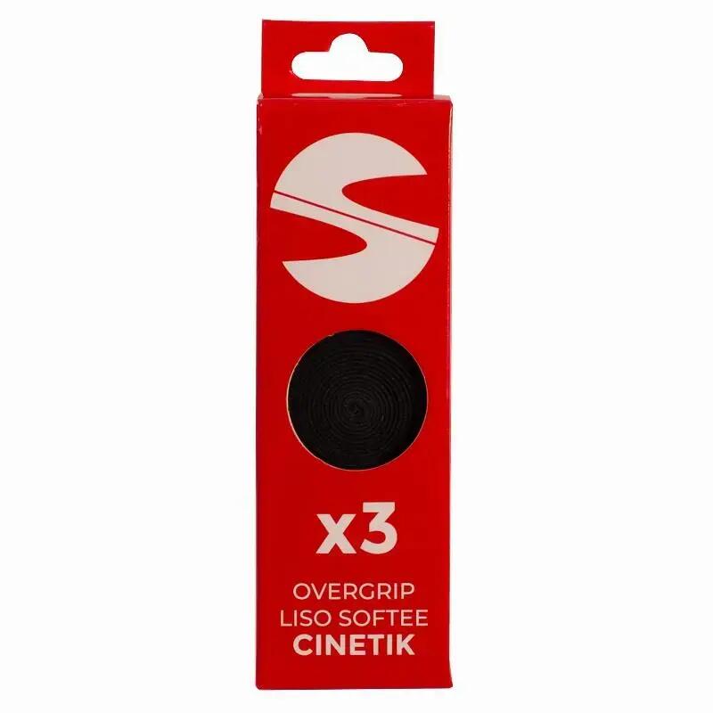 Pacáiste de 3 Overgrips Smooth Softee Cinetik Black