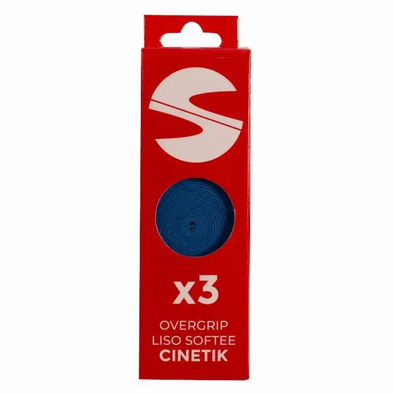 Pacáiste de 3 Overgrips Smooth Softee Cinetik Blue