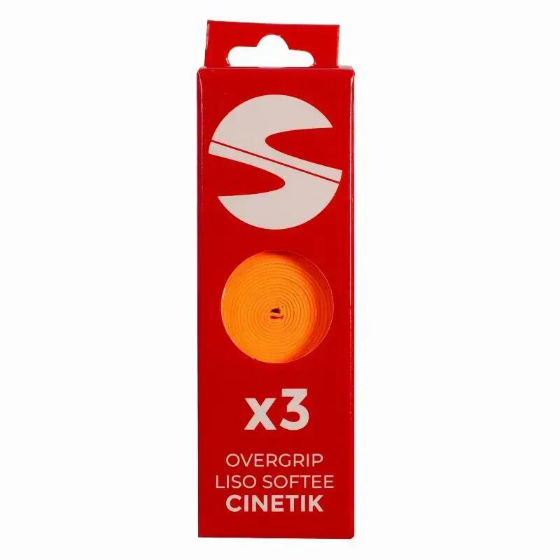 Pacáiste As 3 Overgrips Smooth Softee Cinetik Orange Fluor