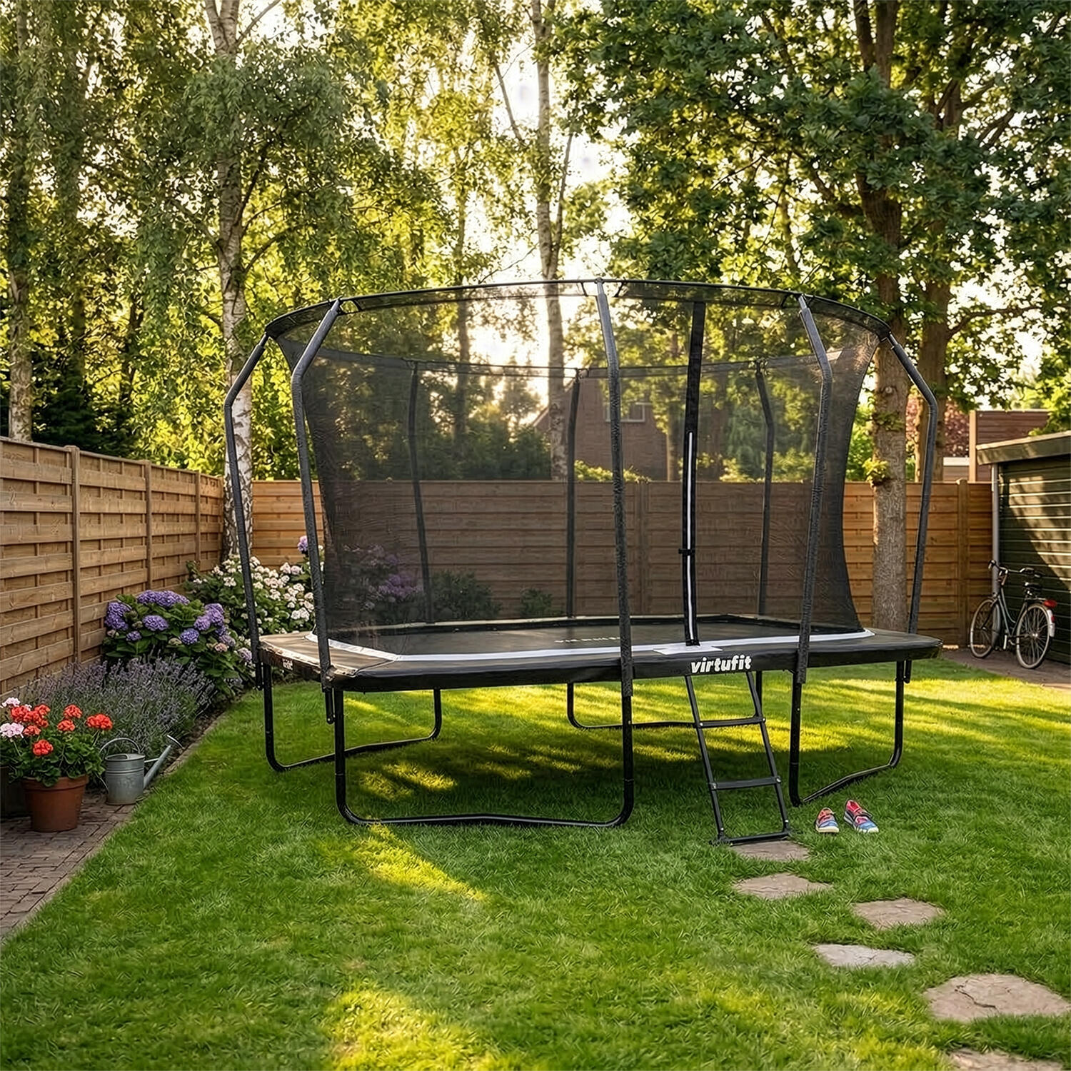 Premium Trampoline met Veiligheidsnet - Rechthoekig - 244 x 366 cm 3/8
