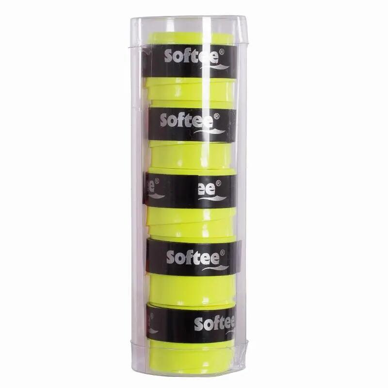 Pacáiste As 5 Overgrips Smooth Softee Tech Buí