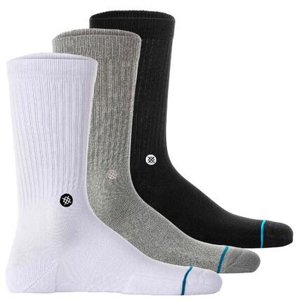 Stance Icon 3er-Pack Crew, gepolstert.