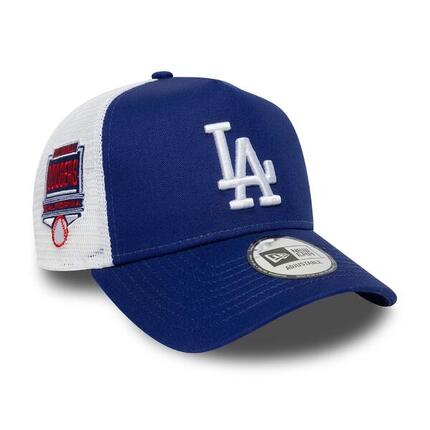 Casquette MLB Los Angeles Dodgers New Era Side Patch Trucker Bleu -New era