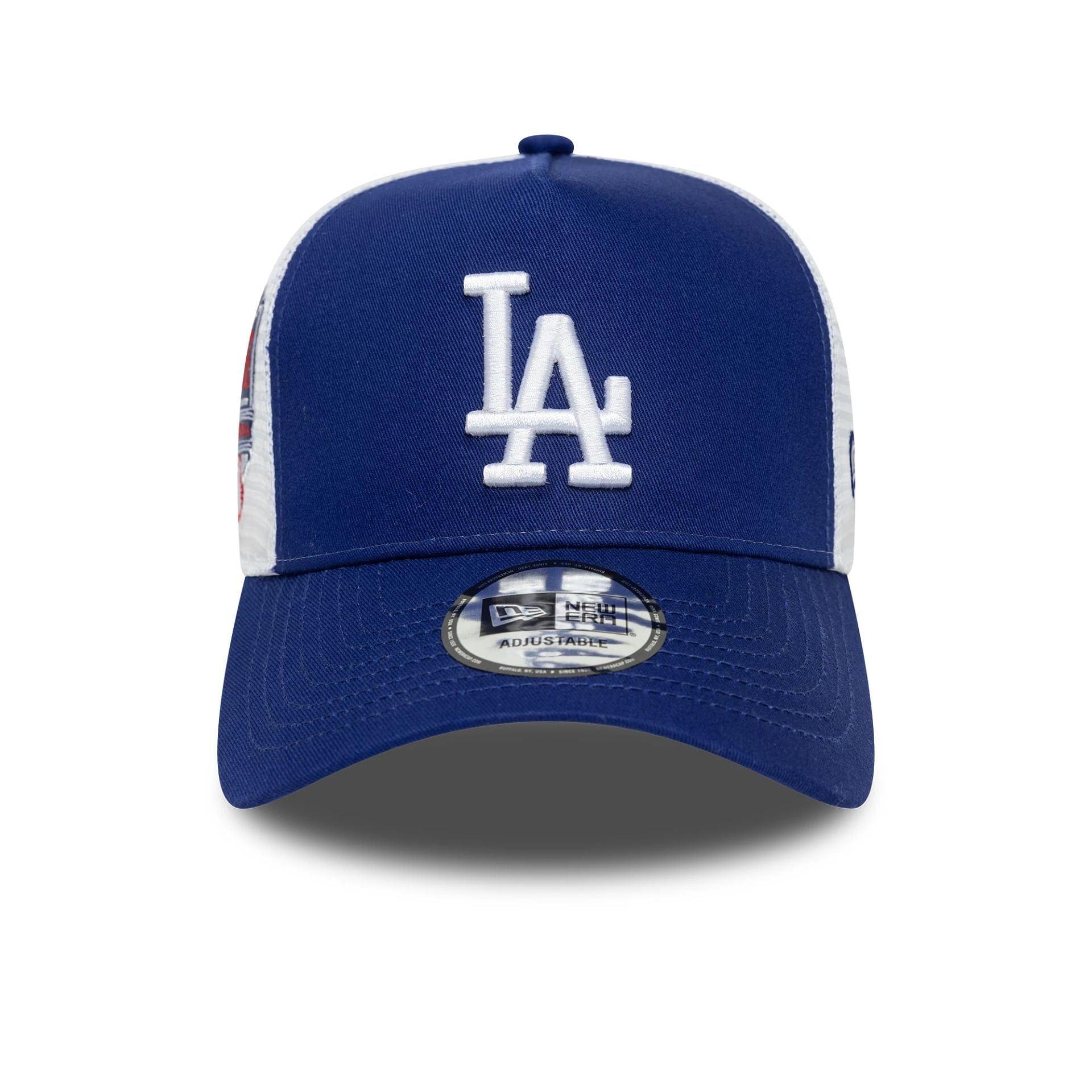 Casquette MLB Los Angeles Dodgers New Era Side Patch Trucker Bleu 2/6
