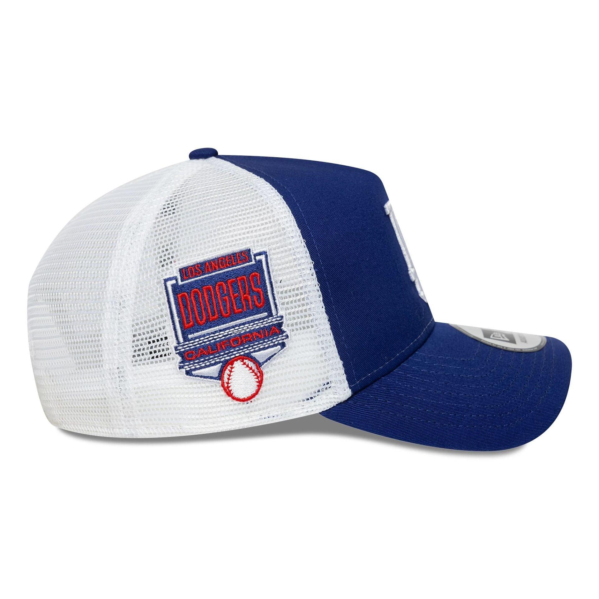 Casquette MLB Los Angeles Dodgers New Era Side Patch Trucker Bleu 6/6