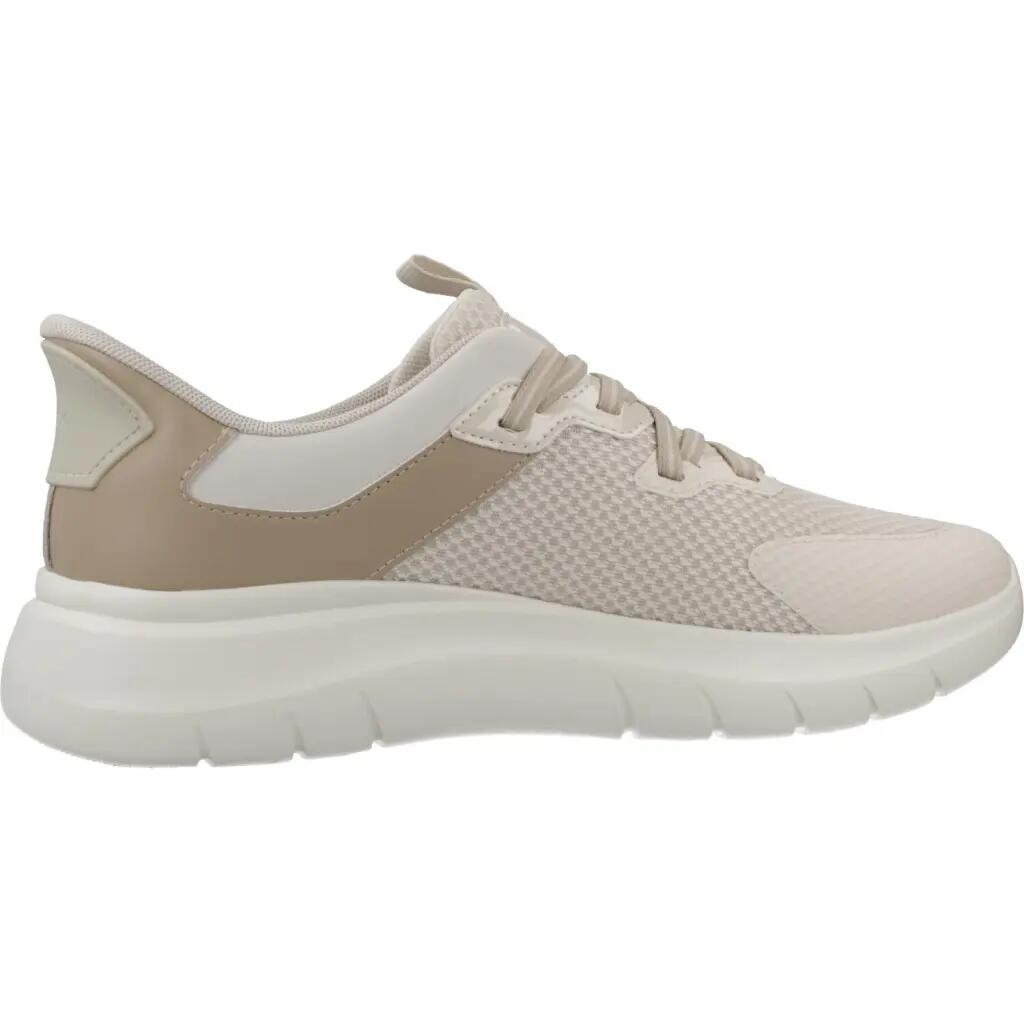 Baskets Femme Blanc cassé Geox D PLUMMERY PLUS 4/5