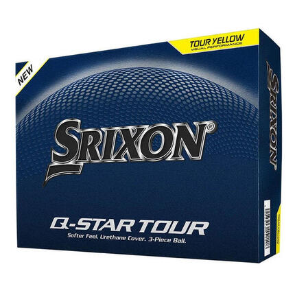 Boîte de 12 Balles de Golf Srixon Q-Star Tour Jaune New