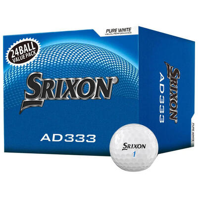 Confezione da 24 palline da golf Srixon AD333 Bianco New