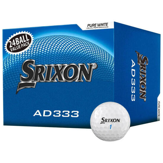 Confezione da 24 palline da golf Srixon AD333 Bianco New