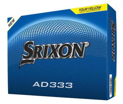Confezione da 12 palline da golf Srixon AD333 Giallo New