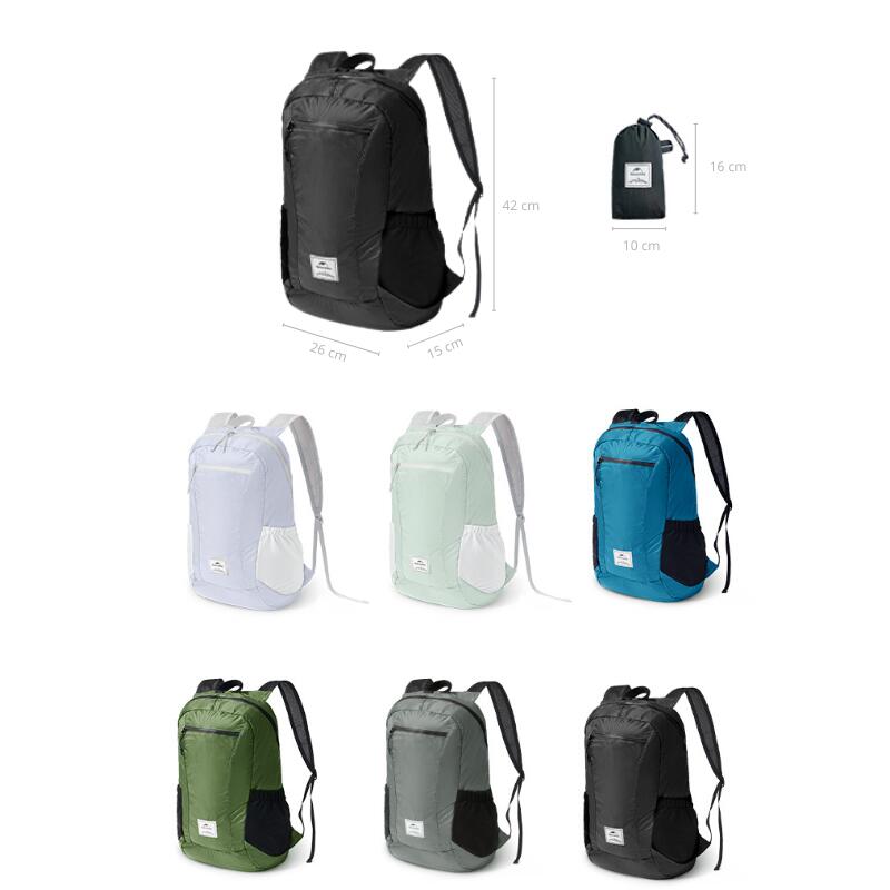 Mochila Ultraligera 18L Plegable Negra Naturehike 3/7