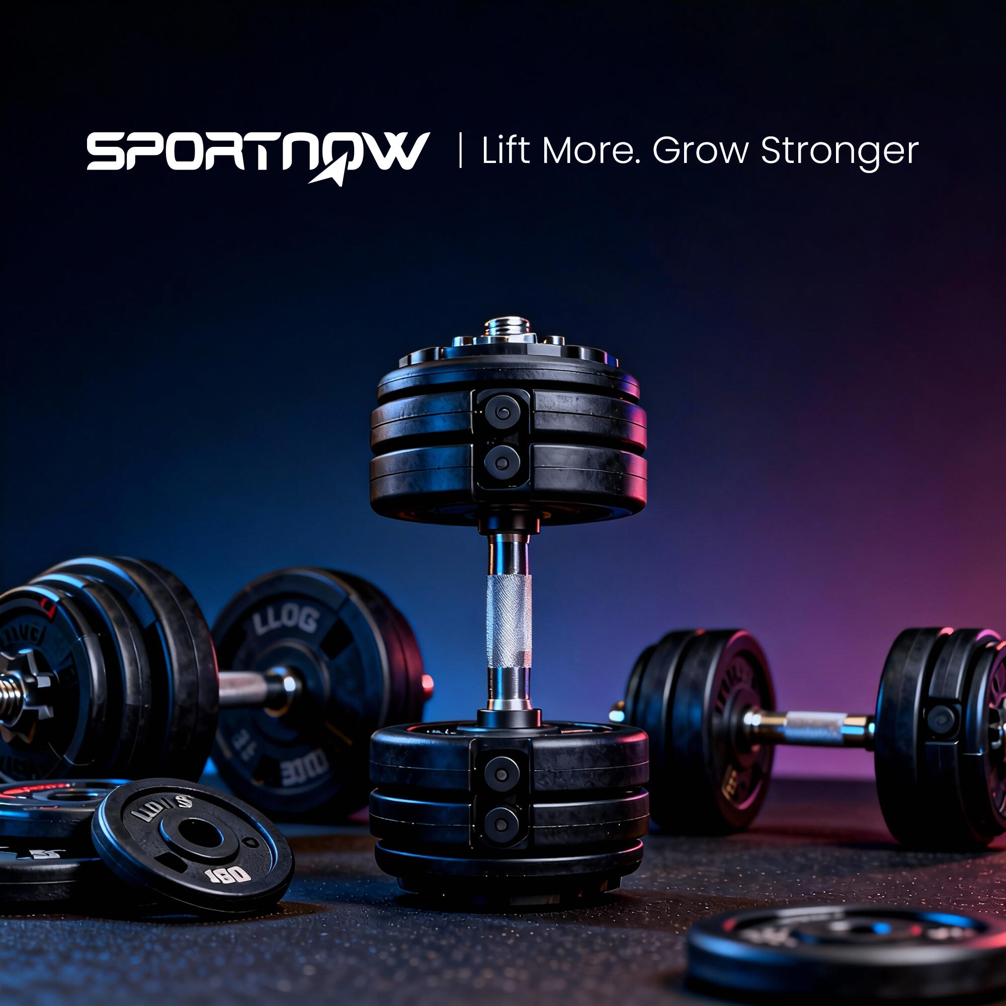 Mancuerna Ajustable SPORTNOW 37x18x18 cm Negro 5/7