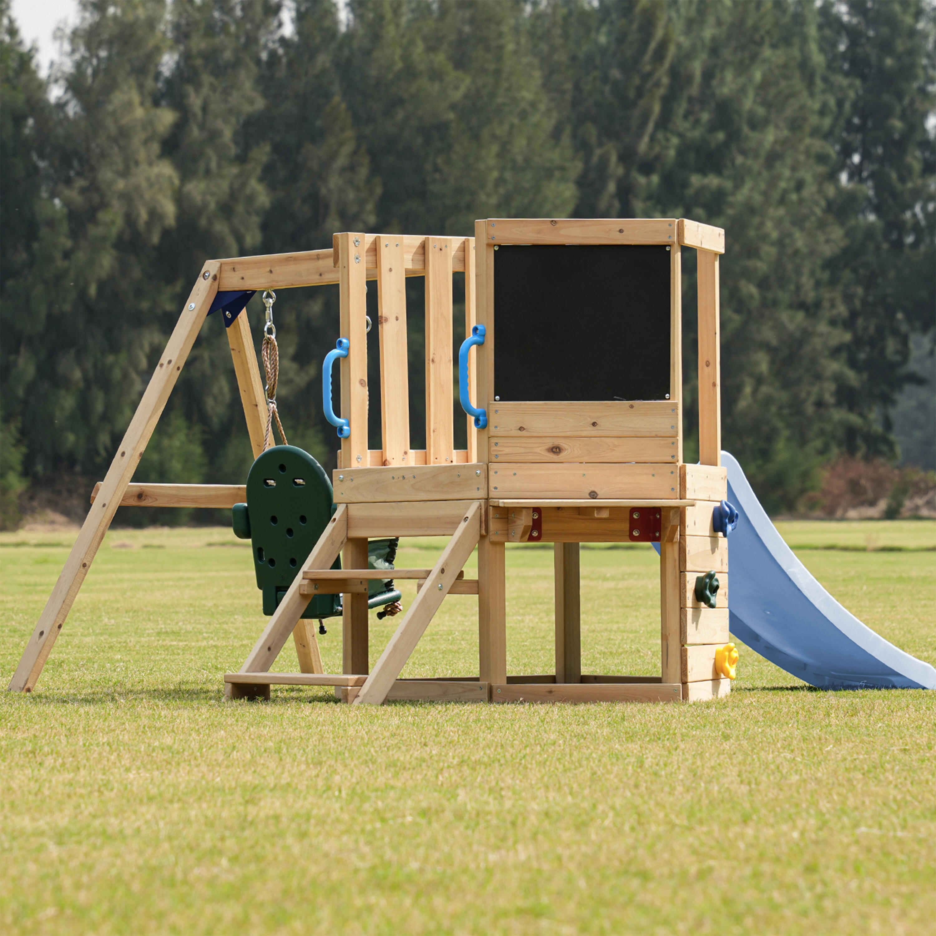 Mini Aire de Jeux - AXI Timo - Toboggan Bleu Pastel 5/7