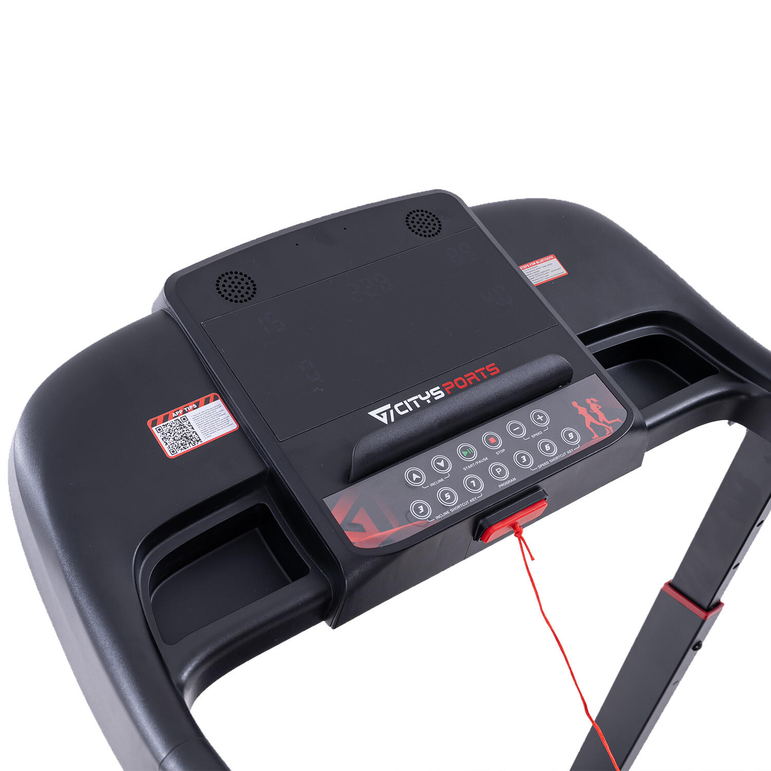 Klappbares und neigungsverstellbares Laufband- WP16S-2200 W-15 km/h-APP 4/6