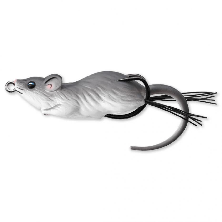 SOARECE LIVE TARGET HOLLOW BODY MOUSE WALKING BAIT 7CM/14G GREY/WHITE