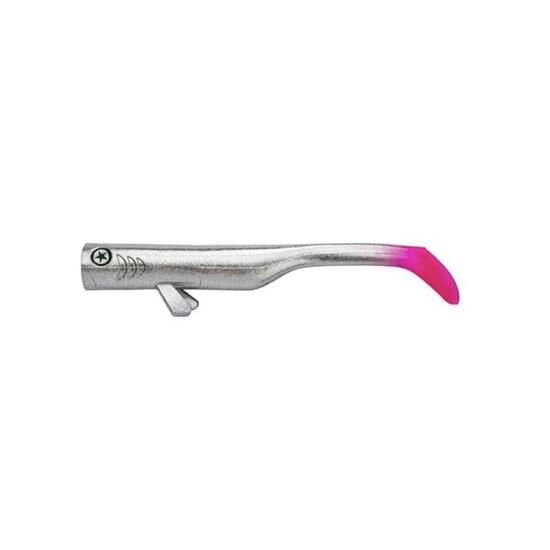Leurre souple LMAB Drunk Bait 12 cm - Chrome Pink - Par 4